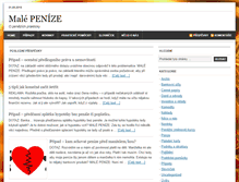 Tablet Screenshot of malepenize.cz